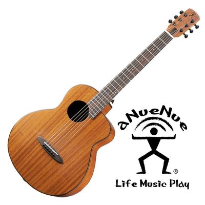 【老羊樂器店】ANueNue M20 桃花心木 36吋 面單板 木吉他 鳥吉他 旅行吉他 附全配件