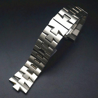 縱橫四海鋼錶帶 江詩丹頓錶帶 實心鋼帶 47040 凸口鋼錶帶 24*8mm