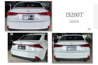 小傑-全新 LEXUS IS200T IS200 13-20年 動態流光跑馬 LED 光條 尾燈 含貫穿燈 燻黑 紅黑