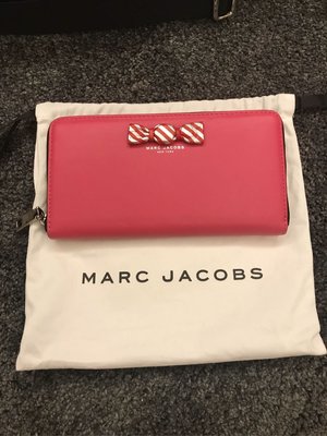 Marc Jacobs 糖果 蝴蝶結 桃紅 粉紅 長夾 皮夾 出清特價 已絕版 全新正品 現貨