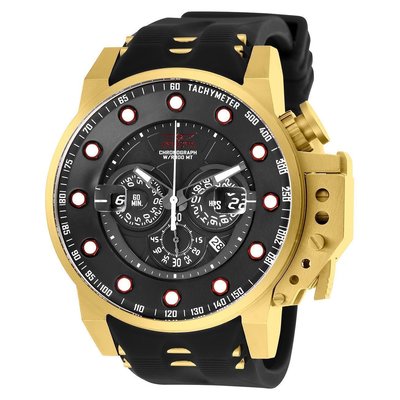 《大男人》現貨Invicta #5272BOMBER瑞士大錶徑52MM個性潛水錶，特殊錶冠設計，黑金配色非常漂亮