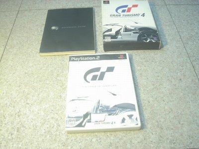 PS2 跑車浪漫旅4 GT4+公式解說書 日本初回限定版 直購價900元 桃園《蝦米小鋪》