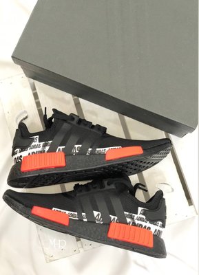 [MR.CH]  Adidas NMD R1 Black Solar Red 黑紅 彈幕 FX6794