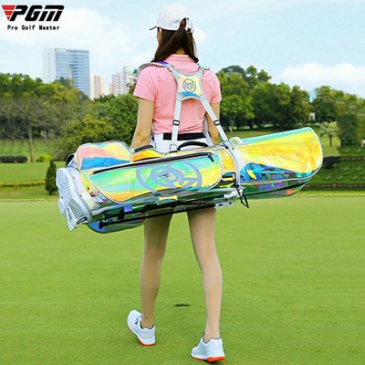 Golf bag高爾夫球包女支架包超輕便攜式球桿包炫彩透明球包袋,特價