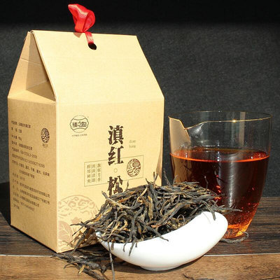 紅茶經典58鳳慶滇紅茶濃香型雲南高山松針滇紅100克紙盒獨立包裝