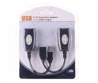 【紘普】 USB轉RJ45 USB延長線 USB網路線轉接 信號放大器 加強器 可延長50米