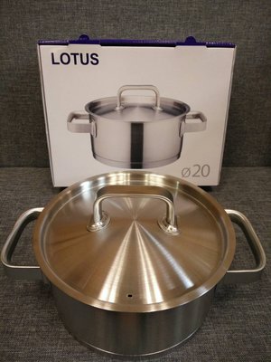 全新公司貨LOTUS 樂德鍋新頂級美食湯鍋 20cm 304不鏽鋼附精美提袋送禮大方