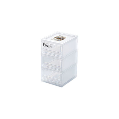 ◎超級批發◎聯府 DS3003-001308 MINI三層收納盒 3小抽 置物箱抽屜整理箱半透明收納箱分類箱小物箱 3L