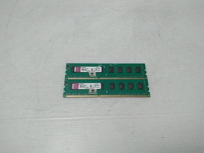 407 [大鋼牙二手3C]記憶體 金士頓 DDR3-1333/4G/雙通道 (一元起標 得標=2支)
