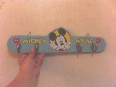 全新mickey mouse米奇四勾吊衣架／掛勾