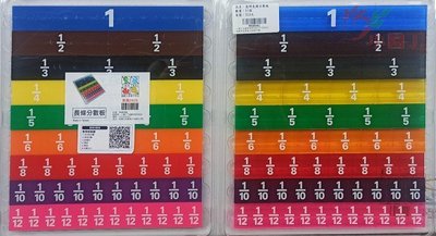 小園丁兒童教育用品社 台灣製 數學教具 長條分數板