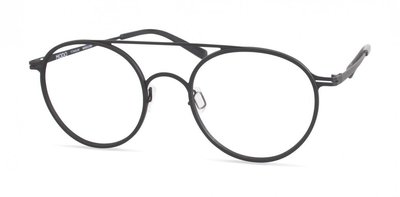 【mi727久必大眼鏡】MODO 美國紐約時尚眼鏡品牌 原廠公司貨 舒適自在輕盈 6.8克超薄鈦鏡架 4404 (黑色)