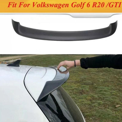 福斯大眾高爾夫Golf6代碳纖維尾翼改裝GTI R20汽車定風翼擾流板壓尾翼