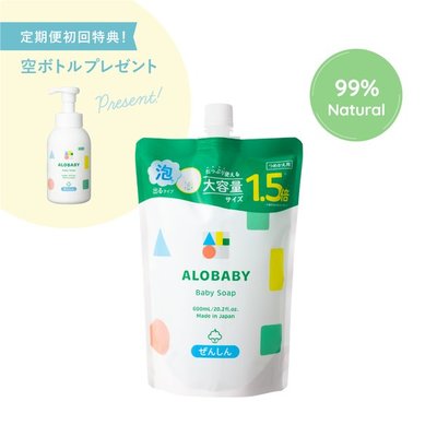 (最新包裝）ALOBABY 日本晚安洗髮沐浴乳600ml(補充包）
