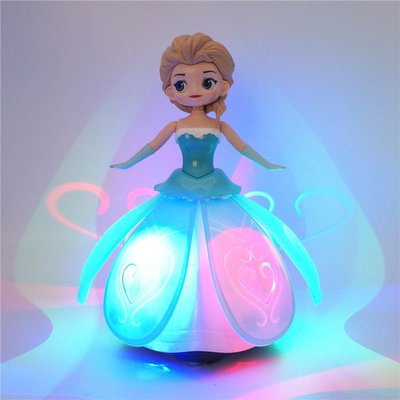 冰雪公主奇緣玩具唱歌跳舞愛莎電動萬向旋轉燈光音樂艾莎兒童女孩~特價