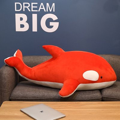 現貨新款鯨魚抱枕仿真虎鯨毛絨玩具海洋生物公仔玩偶女生禮物批發可開發票