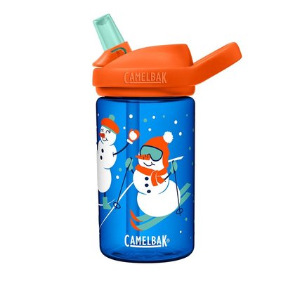 【Camelbak】《送防塵蓋》eddy+【兒童】吸管運動水瓶【雪人雪橇】400ml 小孩水壺單車水壺公司貨 RENEW