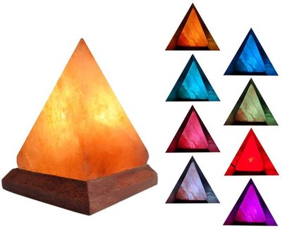 廠家批發金字塔形鹽燈  usb鹽燈 水晶鹽燈 七彩變色  多種造型