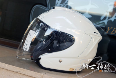 ⚠YB騎士補給⚠ SHOEI J-FORCE IV 素色 白 半罩 安全帽 輕量化 眼鏡溝 J-FORCE 4