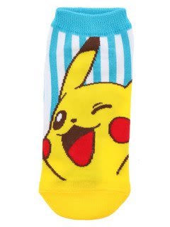 日本 WEGO Pokemon 寶可夢 卡通 皮卡丘 傑尼龜 妙花種子 小火龍 卡比獸 可達鴨 造型 襪子 短襪