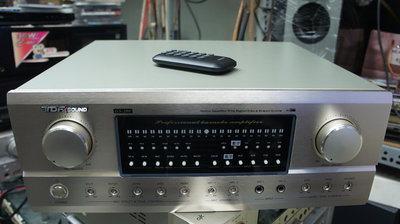 高傳真音響【 TDF GS-200 】專業綜合歌唱擴大機,卡拉OK  輸出功率: 200W+200W 8歐姆 藍芽