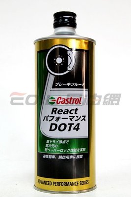 【易油網】Castrol 煞車油 React Performance Dot4 日本 ATE shell eni
