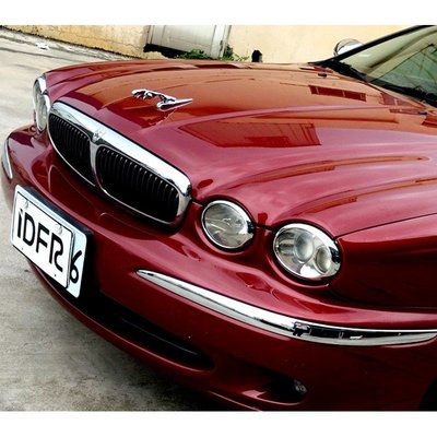 【JR佳睿精品】01-08 Jaguar 積架 X-Type 改裝 鍍鉻大燈框 頭燈框 飾條 裝飾 配件 X TYPE