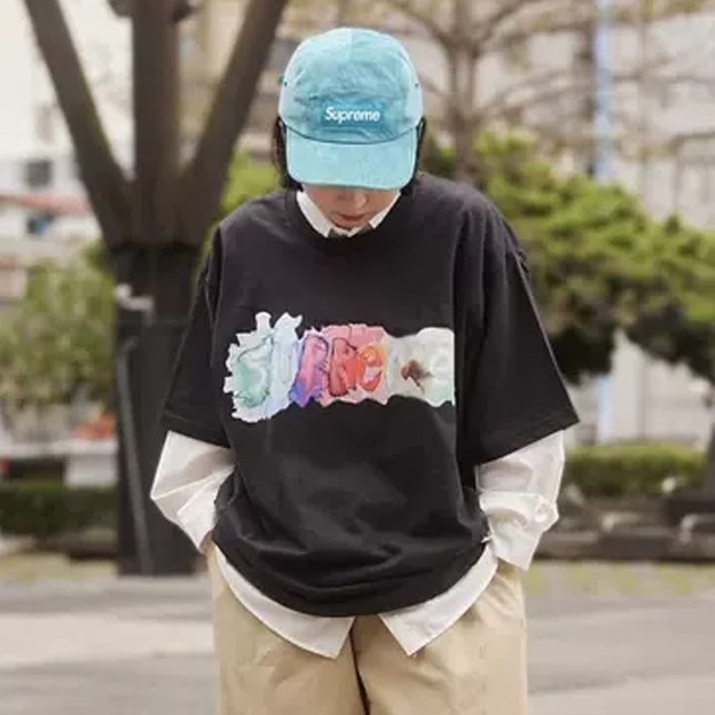 23SS Supreme Watercolor Tee 水彩LOGO 短袖T恤短T 男女| Yahoo