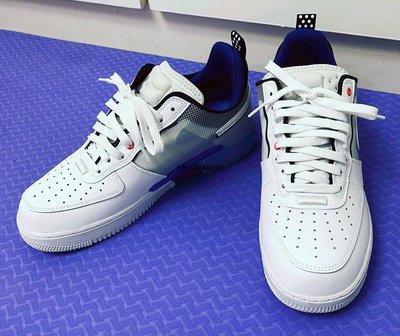 Nike Air Force 1 Low React 白灰藍 休閒鞋 男女款 DH7615-101