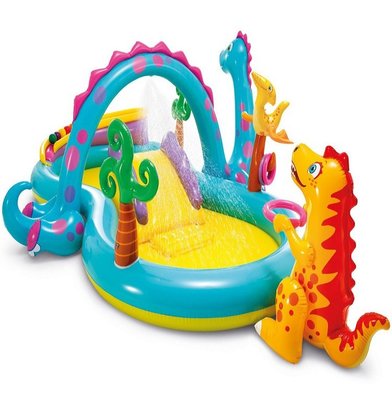 佳佳玩具 - INTEX 57135 恐龍八字形公園水池 恐龍水池 兒童游泳池 彩虹水池 球池 戲水池【YF18465】