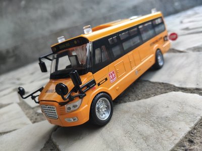 美式校車模型 學校巴士 SCHOOL BUS SCALE model 金屬模型車 大鼻子公車