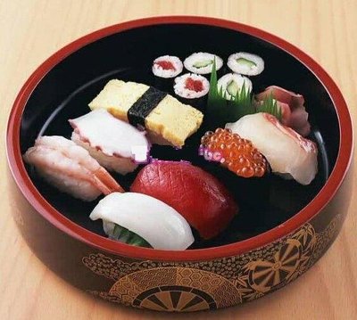 全新品 日式 食品級 日本風壽司米飯盒生魚片盤料理餐廳食物盒盒魚盤餐盤散壽司餐具 539A