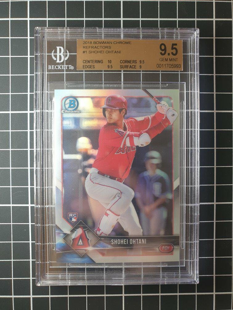 2018 Bowman Chrome Shohei Ohtani ref. 限量499張key RC BGS