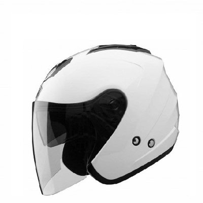 【car上首創 】東和興 THH T-386SP 3/4半罩護耳安全帽 白色 / 內建墨片/附帽袋
