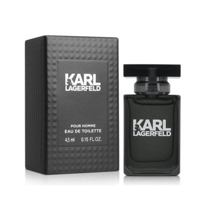 【AYW】KARL LAGERFELD 卡爾 拉格斐 老佛爺 同名 時尚男性淡香精 香水 4.5ml 全新 正版 公司貨