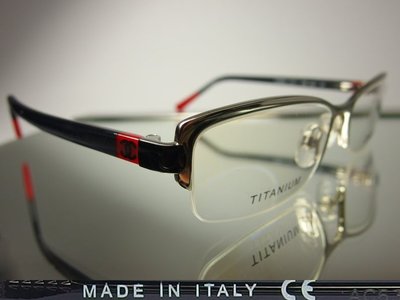 信義計劃 眼鏡 全新真品 CHANEL 香奈兒 義大利製 鈦金屬框 半框 方框 下無框 可配 抗藍光 多焦 全視線