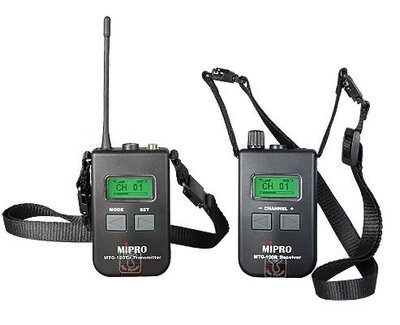 ＊量多優惠大來電最低價＊MTG-100Ra 接收器(子機) MIPRO 無線導覽翻譯子母機/UHF16頻道/3號電池