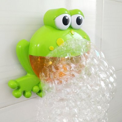 熱銷 抖音同款青蛙吐泡泡機兒童沐浴寶寶浴室男孩女孩浴缸洗澡戲水玩具