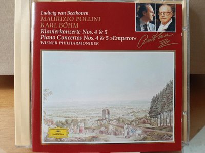 Pollini,Bohm,Beethoven-P.c No.4&5'Emperor',波里尼鋼琴，貝姆指揮維也納愛樂-演繹貝多芬-第4&5(皇帝)號鋼琴協奏曲
