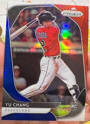 MLB 球員卡張育成 2020 Panini Prizm Prizms Red White and Blue RC 新人亮面