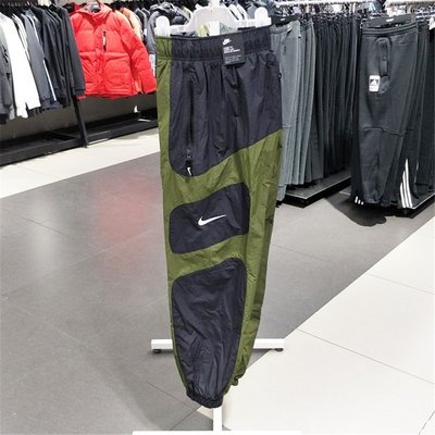 【熱賣精選】Nike耐吉薄款拼接撞色小勾子跑步運動透氣速干束腳男子長褲BV5216
