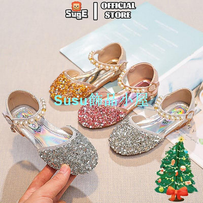 新款韓版圣诞舞会時尚女童鞋子公主鞋玛丽珍平底單鞋