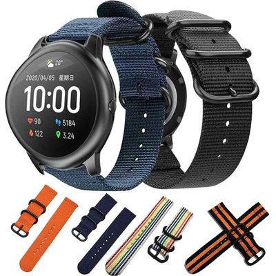 尼龍運動錶帶適用於小米 Haylou Solar LS05 智能錶帶更換配件錶帶手鍊