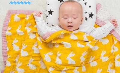 【四層紗布被】寶寶新生兒四層紗布包巾 浴巾 有機棉紗布巾 嬰兒包巾 空調被 muslintree幼稚園棉被睡袋