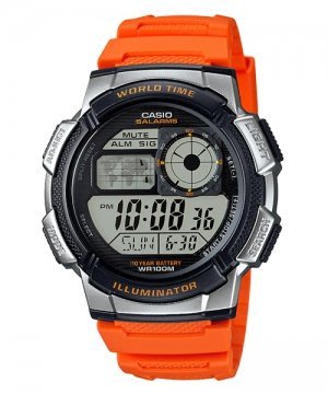 CASIO卡西歐10年電力電子錶以飛機儀表板為發想概念(AE-1000W-4B) (AE-2100W)AE-1200