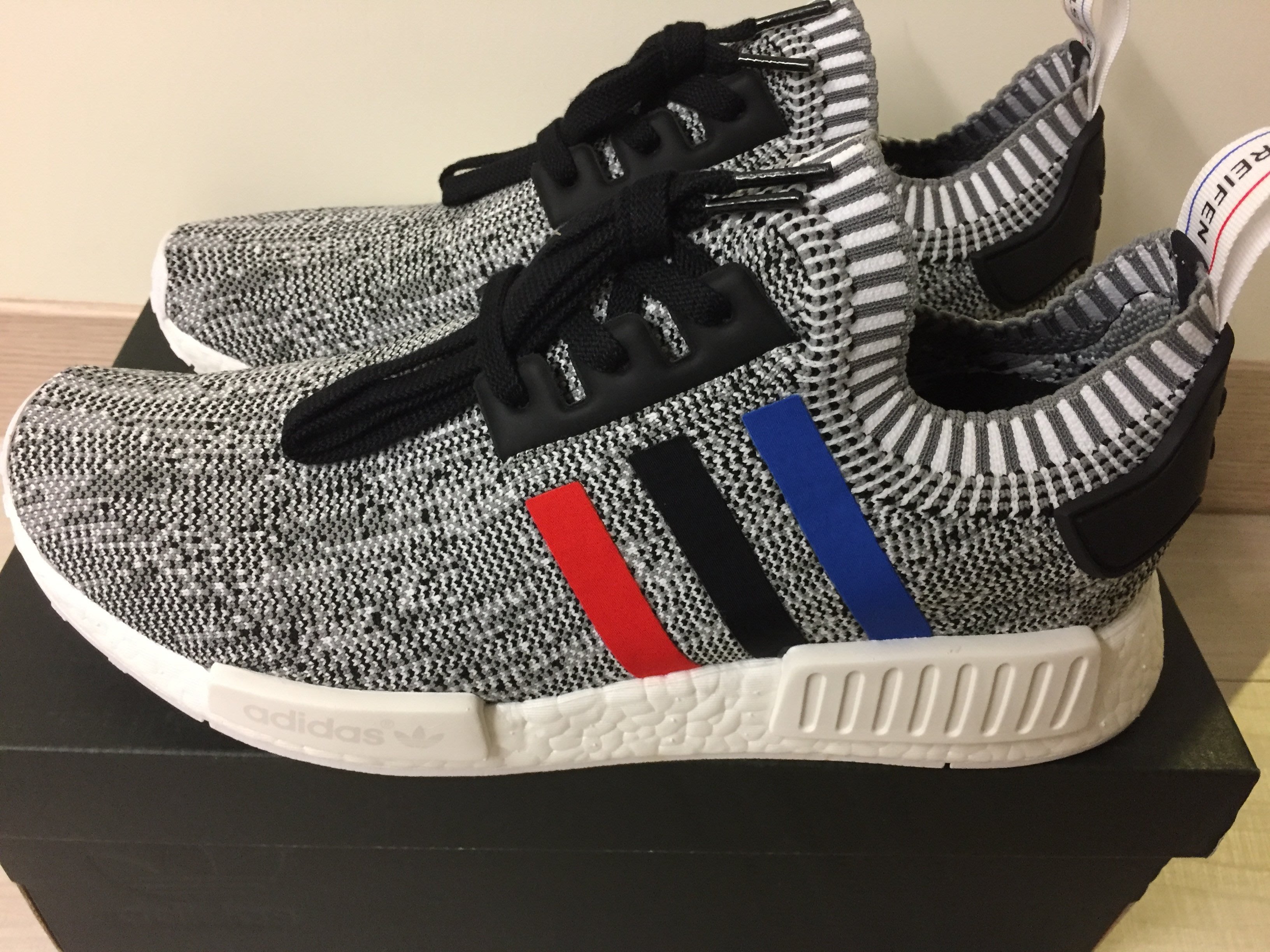 全新正品Adidas NMD R1 PK Tricolor BMW配 