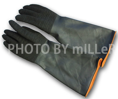 【米勒線上購物】天然橡膠手套 18吋 工作手套 捕魚、噴砂、採礦、廢物處理