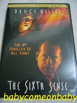 舊電影 DVD 靈異第六感 The Sixth Sense 美版一區 made in USA (保存良好99%無刮傷近全
