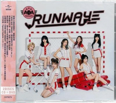 *【正價品】AOA // RUNWAY ~ CD+DVD+小卡盤 -環球唱片、2016年發行