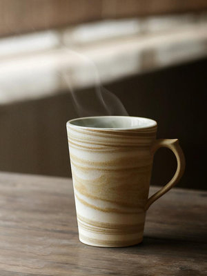 馬克杯 九土手工馬克杯復古陶瓷杯子個性咖啡杯創意定制情侶禮物茶杯水杯